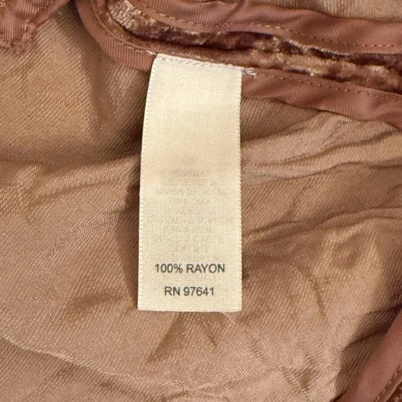 J. Jill Brown Crushed Velvet Blazer Jacket Size XL - Picture 7 of 8